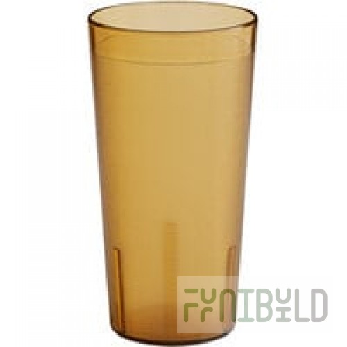 GET 6620-1-A 20 oz. Amber Customizable SAN Plastic Pebbled Tumbler - 72/Case