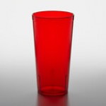 GET 6620-1-A 20 oz. Amber Customizable SAN Plastic Pebbled Tumbler - 72/Case