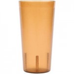 Cambro 2000P153 Colorware 22 oz. Amber Customizable SAN Plastic Tumbler - 72/Case