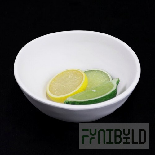 Elite Global Solutions RT62R-OW Tenaya 16 oz. Off White Round Melamine Bowl - 6/Case