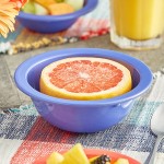 Acopa Foundations 13 oz. Purple Narrow Rim Melamine Grapefruit Bowl - 12/Case Acopa Foundations 13 oz. Purple Narrow Rim Melamine Grapefruit Bowl - 12/Case