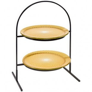 Rosseto Kalderon Spiro 2 Level Round Display Stand with 13