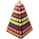 Matfer Bourgeat 681592 9-Tier Black Macaron Pyramid Display Stand