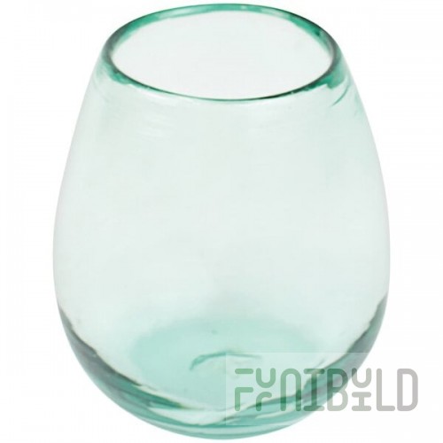 Kalalou 18 oz. Recycled Stemless Wine Glass - 6/Case
