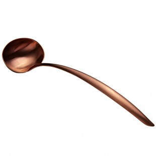 Bon Chef 9456RGM 6 oz. Rose Gold Matte Stainless Steel Serving Ladle with Hollow Cool Handle Bon Chef 9456RGM 6 oz. Rose Gold Matte Stainless Steel Serving Ladle with Hollow Cool Handle