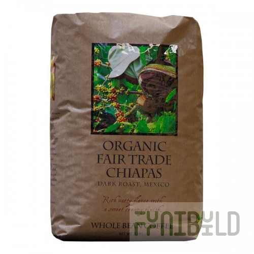 Lacas Coffee Fair Trade Organic Mexican Chiapas Whole Bean Coffee 2 lb. - 8/Case
