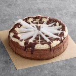 Eli's Cheesecake 20-Slice Pre-Cut Vegan Lemon Raspberry Cheesecake 48 oz. - 4/Case