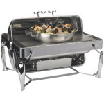 Vollrath 4634010 9 Qt. Somerville Rectangular Chafer - Fully Retractable Roll Top Vollrath 4634010 9 Qt. Somerville Rectangular Chafer - Fully Retractable Roll Top