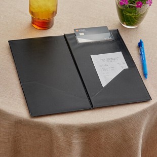 Choice Black Guest Check Presenter - 12/Pack