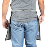 Uncommon Chef 3130 Zig Zag Customizable Denim Cadence Waist Apron with Black Webbing and 3 Pockets - 18