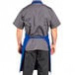 Uncommon Chef 3004 Royal Blue Customizable Poly-Cotton Twill Bib Apron with 3 Pockets - 34