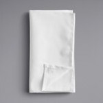 Oxford White 100% Spun Single-Ply Polyester Cloth Napkins, 20 Oxford White 100% Spun Single-Ply Polyester Cloth Napkins, 20