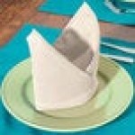Intedge Ivory 65/35 Polycotton Blend Cloth Napkins, 20 Intedge Ivory 65/35 Polycotton Blend Cloth Napkins, 20