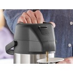 Acopa 2.2 Liter Stainless Steel Lined Decaf Airpot with Push Button