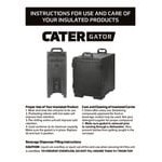 CaterGator 5 Gallon Black Insulated Beverage Dispenser CaterGator 5 Gallon Black Insulated Beverage Dispenser