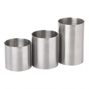 Barfly® M37095 Stainless Steel 3-Piece Thimble Measure Set Barfly® M37095 Stainless Steel 3-Piece Thimble Measure Set