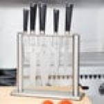 Mercer Culinary M19100 ZüM® 6-Piece Stainless Steel and Glass Knife Block Set