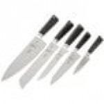 Mercer Culinary M19100 ZüM® 6-Piece Stainless Steel and Glass Knife Block Set