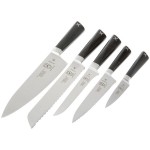Mercer Culinary M19100 ZüM® 6-Piece Stainless Steel and Glass Knife Block Set