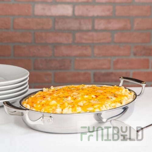 Vollrath 49412 Miramar® Display Cookware 2.6 Qt. Oval Au Gratin Dish