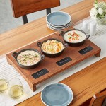 Valor Appetizer / Dessert Sampler with (3) 14 oz. Cast Iron Casserole Dishes, 18 1/2