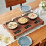 Valor Appetizer / Dessert Sampler with (3) 14 oz. Cast Iron Casserole Dishes, 18 1/2