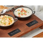 Valor Appetizer / Dessert Sampler with (3) 14 oz. Cast Iron Casserole Dishes, 18 1/2