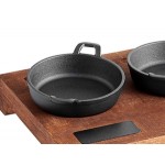 Valor Appetizer / Dessert Sampler with (3) 14 oz. Cast Iron Casserole Dishes, 18 1/2