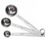 Vollrath 47078 3-Piece Stainless Steel Heavy-Duty Round Measuring Spoon Set Vollrath 47078 3-Piece Stainless Steel Heavy-Duty Round Measuring Spoon Set