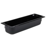 Vollrath 8054420 Super Pan® 1/2 Size Long Black Polycarbonate Food Pan - 4 Vollrath 8054420 Super Pan® 1/2 Size Long Black Polycarbonate Food Pan - 4
