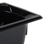 Vollrath 8054420 Super Pan® 1/2 Size Long Black Polycarbonate Food Pan - 4 Vollrath 8054420 Super Pan® 1/2 Size Long Black Polycarbonate Food Pan - 4