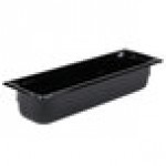 Vollrath 8054420 Super Pan® 1/2 Size Long Black Polycarbonate Food Pan - 4 Vollrath 8054420 Super Pan® 1/2 Size Long Black Polycarbonate Food Pan - 4