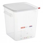 Araven 12.7 Qt. Clear Square Polycarbonate Food Storage Container with Airtight Lid Araven 12.7 Qt. Clear Square Polycarbonate Food Storage Container with Airtight Lid