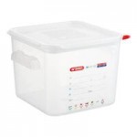 Araven 12.7 Qt. Clear Square Polycarbonate Food Storage Container with Airtight Lid Araven 12.7 Qt. Clear Square Polycarbonate Food Storage Container with Airtight Lid