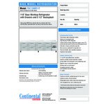 Continental Refrigerator RA118N-BS-D 118 Continental Refrigerator RA118N-BS-D 118