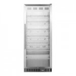 Summit Appliance ACR1718RH Accucold ACR Series 17.0 Cu. Ft. Stainless Steel Glass Door Reach-In Pharmacy Refrigerator with Right-Hand Swing Door - 115V Summit Appliance ACR1718RH Accucold ACR Series 17.0 Cu. Ft. Stainless Steel Glass Door Reach-In Pharmacy Refrigerator with Right-Hand Swing Door - 115V