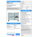 Continental Refrigerator FA43N-D 43 Continental Refrigerator FA43N-D 43