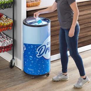 Galaxy BMR2-CD Cold Drink Barrel Merchandiser Refrigerator - 2.25 cu. ft.