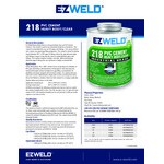 E-Z Weld EZ21801N 4 oz. Clear Heavy Body PVC Cement E-Z Weld EZ21801N 4 oz. Clear Heavy Body PVC Cement
