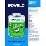 E-Z Weld EZ21801N 4 oz. Clear Heavy Body PVC Cement E-Z Weld EZ21801N 4 oz. Clear Heavy Body PVC Cement
