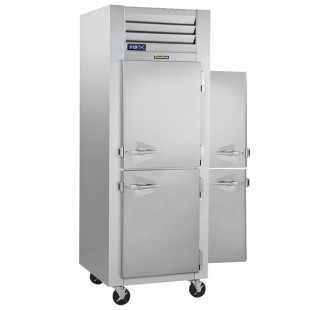 Scratch and Dent Traulsen G10003P 1 Section Solid Half Door Pass-Through Refrigerator - Right / Left Hinged Doors