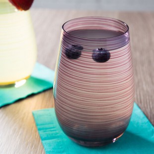 Stolzle Twister from Global Tableware Collective 16.5 oz. Lilac Stemless Wine Glass / Tumbler - 6/Pack Stolzle Twister from Global Tableware Collective 16.5 oz. Lilac Stemless Wine Glass / Tumbler - 6/Pack