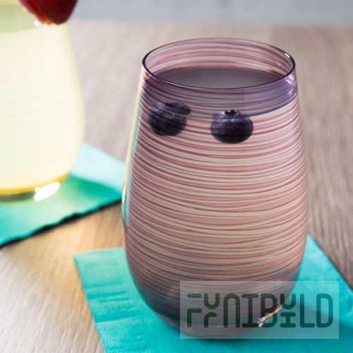 Stolzle Twister from Global Tableware Collective 16.5 oz. Lilac Stemless Wine Glass / Tumbler - 6/Pack