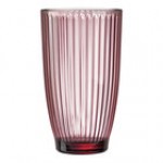 Arcoroc Rock Line 12.25 oz. Pink Highball Glass by Arc Cardinal - 24/Case