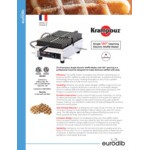 Krampouz WECDUASA Single Bubble Waffle Maker with 180-Degree Opening - 240V, 1,800W