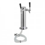 Continental Refrigerator KC79NSS Double Tap Kegerator Beer Dispenser - Stainless Steel, (3) 1/2 Keg Capacity Continental Refrigerator KC79NSS Double Tap Kegerator Beer Dispenser - Stainless Steel, (3) 1/2 Keg Capacity