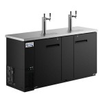 Avantco UDD-3-HC Black Kegerator / Beer Dispenser with (2) 2 Tap Towers - (3) 1/2 Keg Capacity Avantco UDD-3-HC Black Kegerator / Beer Dispenser with (2) 2 Tap Towers - (3) 1/2 Keg Capacity