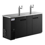 Avantco UDD-3-HC Black Kegerator / Beer Dispenser with (2) 2 Tap Towers - (3) 1/2 Keg Capacity Avantco UDD-3-HC Black Kegerator / Beer Dispenser with (2) 2 Tap Towers - (3) 1/2 Keg Capacity