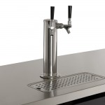 Avantco UDD-3-HC Black Kegerator / Beer Dispenser with (2) 2 Tap Towers - (3) 1/2 Keg Capacity Avantco UDD-3-HC Black Kegerator / Beer Dispenser with (2) 2 Tap Towers - (3) 1/2 Keg Capacity