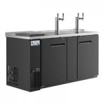 Avantco UDD-3-HC Black Kegerator / Beer Dispenser with (2) 2 Tap Towers - (3) 1/2 Keg Capacity Avantco UDD-3-HC Black Kegerator / Beer Dispenser with (2) 2 Tap Towers - (3) 1/2 Keg Capacity